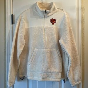 Chicago Bears fleece half-zip pullover, size XL